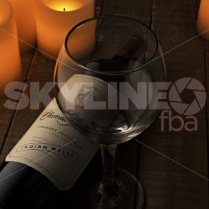 Creative Wine Shot With Candles - Skyline FBA