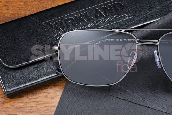 Kirkland Sunglasses Lifestyle Image w/ Logo - Skyline FBA
